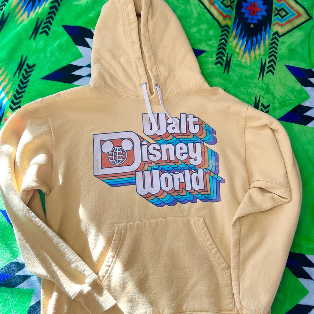 Disney Yellow Hoodie with Logo